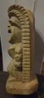 Vintage Tiki Hawaiian Resin Statue - Made In Hawaii - Carved
