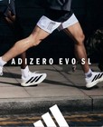 Adidas Adizero Evo Sl Big Kids White Black Sz 4y-7y Fit Womens Size Run Club