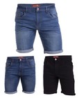 Mens Denim Casual Slim Fit Summer Stretch Jeans Half Pants