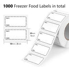 1000pcs 2  X 1  Food Date Storage Labels Removable Freezer Label For Containers