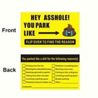 10 Funny Parking Cards Car Truck Motorcycle Bad Parking Cards Parking Reminder