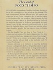 The Land Of Poco Tiempo-native American-new Mexico-classic-nearnew-1969 Printing