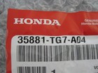 Genuine Honda 35881-tg7-a04 Engine Start stop Switch Assembly