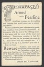 Victorian Trading Card - Pearline -  three Girls Writing On Slates   1f7 