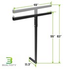 Truck Bed Extender 2  Universal Pickup Truck Bed Hitch Mount 500lbs Load