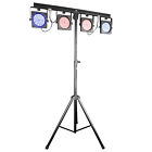 Chauvet Dj 4bar Usb Dmx Led Wash Light System W tripod  Travel Bags   Footswitch