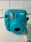 Fujifilm Instax Mini 8 Instant Film Camera Turquoise Teal Blue - Tested Working