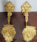 Antique French Gilded Metal Curtain Tie Backs