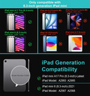 Bluetooth Keyboard Case For Ipad Mini A17 Pro Mini 6 8 3in Shockproof