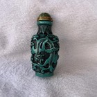 Collection Of Chinese Antique Dragon Design Snuff Bottles Hand-carved
