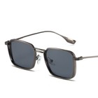 Vintage Square Steampunk Sunglasses Men Women Retro Trendy Metal Frame Glasses