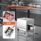 Commercial Manual Meat Mixer 15lb Meat Sausage Hand Mixing Machine Stainless
