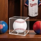 2 Pack Baseball Display Case Uv Protected Acrylic Baseball Holder Display Case