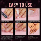 1-100 Pcs Coffin Nail Tips Long Square French Fake False Transparent Full Cover