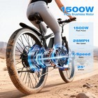 Upgraded Electric Bike For Adults 1500w 26  Ebike 30 Mph 65 Miles Dual Brakes Us