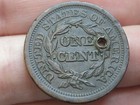 1852 Braided Hair Large Cent Penny- Xf au Details