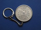 1889 Morgan Silver Dollar Key Chain 90  Silver Us Coin  773oz - Lot 360c