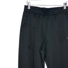 Adidas Mens Medium Black Team Issue Fleece Tapered Pants Athletic Zip Ankles