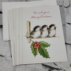 American Greetings Chickadees Christmas Cards Lot Of 8 Moorehead Collection