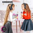 Karaoke Machine For Kids Pink With 2 Microphones Bluetooth  Aux  Usb
