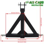 Category 1 Tractor Adapter 3 Point 2   Trailer Receiver Hitch Tow Drawbar