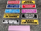 Lot Of 10 Vintage 1980 s Humorous Adult Funny Unused Old Bumper Stickers 9 x3 