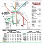 Official 1992 Mbta Subway Map Train Schedules Fares  boston Passport  Rail Boat