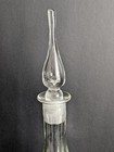 Vintage Clear Glass Decanter With Genie Bottle Stopper
