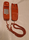 Vintage Western Electric Trimline Desk Touch Tone Telephone Burnt Orange Working