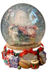 Westland Musical Snow Globe  time To Dash  Limited Edition Santa Angels Elf