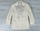  5995 Brioni  mercadante  Ivory Double Breasted Dinner Jacket 40r 38r 50r Tuxedo