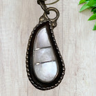 Vintage Sterling Silver   Mother Of Pearl Dishta Style Dangle Earrings Signed Dl