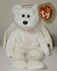 Ty Beanie Baby - Halo The Angel Bear 8 5  New Mwmts Plush Stuffed Animal Toy