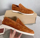 Men Fashion Classic Shoes Suede Slip-on Flat Casual Lazy Loafers Driving Shoes