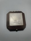 Armand Art Deco Small Powder Compact Blue Enamel Raised Geometric 1920s Empty