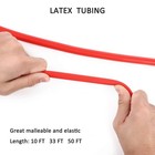 Latex Rubber Tubing  3 8in Od 1 4in Id Slingshot Bands Red 10 Ft 