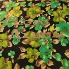 Vintage Photo Album Empty Photo Floral 70 s  static Sleeves  Green Floral Retro