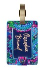 Leatherette Luggage Tag With Secure Strap  Colorful Suitcase Identifier For T   