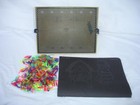 Vintage Lite Brite Hasbro Original 1968 Pegs Picture Unused Sheet Light Work Box