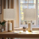 Large Lampshades Set Of 2 Drum Lamp Shades 15  Top X 15  Bottom X 12  High  Larg