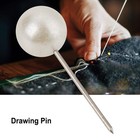200pcs Round Pearl Head Pins Dressmaking Pins Corsage Florists Weddings Sewing P