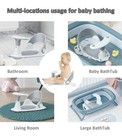 Baby Bath Seat  Baby Bathtub Seat Infant Bath Seat For Babies 6 Months up Grey