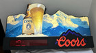 Vintage Coors Beer Led Scrolling Message Board And Clock Lighted Sign Rockies