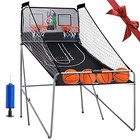 Foldable Electronic Dual Basketball Arcade Game double Shot 2 Player  8 Game