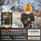 Black Seed Oil - 100  Pure Cold Pressed Cumin Nigella Sativa Vegan Non Gmo