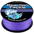 Reaction Tackle Braided Fishing Line Purple  4 Or 8 Strands Pe Braid