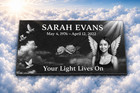 Black Granite Grave Marker Personalized Flat Headstone Custom Memorial
