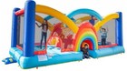 Kids Rainbow Xl Inflatable Bounce House Jumper Bouncer With Slide And Blower