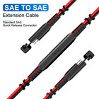 15ft Sae Power Extension Cable With Quick Connect disconnect  14awg  Dust Cap Fo