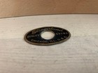 Slingerland Black   Gold Oval Badge Bass Snare Drum Part 50s 60s Vtg Pre-serial